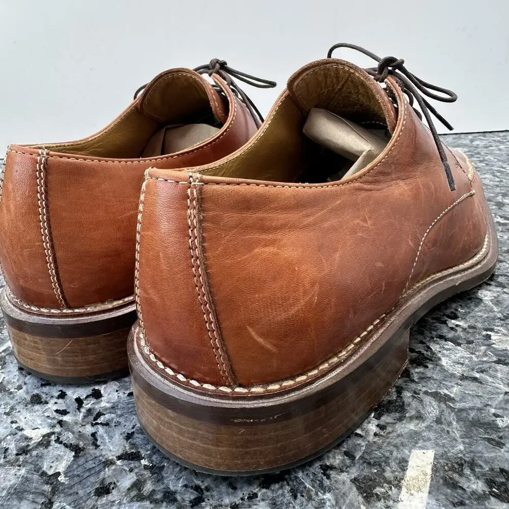Gino Rossi Men's Oxford Leather Dress Shoes Men’s Size 8.5